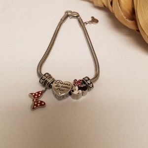 Disney Minnie Mouse Charm Bracelet